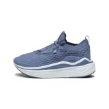 Championes Puma Softride Stack.Prem.Wns, color celeste con suela blanca.