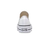Championes urbanos Converse Chuck Taylor All Star Lift OX, color blanco, con plataforma y detalles en negro.