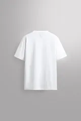 Camiseta de entrenamiento Zara Athleticz, de corte regular, color gris azulado, con cuello redondo en rib doble y manga corta.
