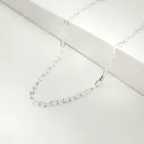 Cadena Forcé de plata 925, largo 50cm y ancho de eslabón 3.6mm.