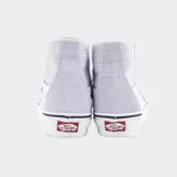Championes de caña alta Vans Sk8-Hi Tapered, color lila con detalles en blanco.