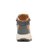 Botas de trekking Columbia Newton Wander Omni-Grip para mujer, en tono tostado con detalles en gris y cordones rojos. Confeccionadas con ante impermeable, incorporan tecnología Omni-Tech y Omni-Max para mayor estabilidad y amortiguación, y suela de caucho de alta tracción.
