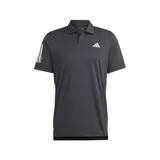 Polo de tenis Adidas Club con tres tiras blancas en las mangas, logo de Adidas blanco en el pecho y tejido transpirable Aeroready.