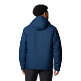 Campera impermeable y transpirable con tecnología Omni-Tech y forro termorreflectante Omni-Heat. Cuenta con capucha ajustable, cierre frontal con solapa protectora, bolsillos con cremallera en el pecho y laterales, y puños ajustables.