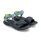 Sandalia deportiva Merrell modelo Bravada Backstrap, con empeine de malla transpirable, sistema de ajuste con velcro y suela de goma Quantum Grip apta para montaña.