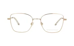 Armazón para lentes Demenego modelo 129/53 color dorado, con diseño de montura metálica fina y forma cuadrada.