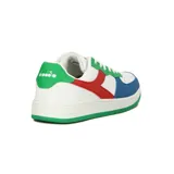 Championes urbanos Diadora Champion Lifestyle Spitfire, color blanco con detalles en azul, rojo y verde.