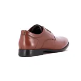 Zapato de vestir Starsax para hombre, modelo acordonado en color marrón con suela negra y costuras reforzadas.