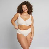 Braga de microfibra acanalada color rosa.