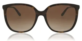 Lentes de sol Michael Kors modelo 2137U col 300613, con montura de carey y lentes marrones degradadas.