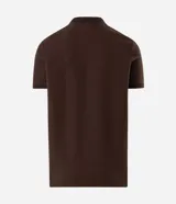 Remera polo de hombre marca Marfinno, con cuello tradicional sin botones, mangas cortas y ajuste comfort. Presenta un diseño con textura mini grid en color blanco.