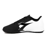 Championes de fútbol Diadora Futbol 5 Striker Ii Tf, para hombre, color negro con detalles en blanco.