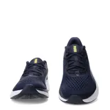 Championes de running Puma Skyrocket Lite 2 para hombre, en color azul marino con entresuela blanca y detalles en celeste y amarillo.