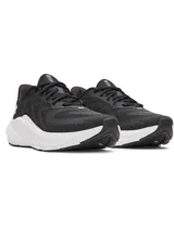 Championes de running Under Armour UA W Turbulence 3, color negro con suela blanca. Presentan parte superior de malla transpirable y amortiguación Charged+ en la mediasuela.
