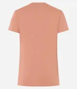 Blusa de manga corta Blue Steel, confeccionada en algodón con elastano, de cuello redondo y diseño liso sin estampados.