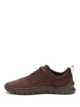 Sneakers Caterpillar modelo Flexion Lo para hombre, color marrón, confeccionados en gamuza con suela de goma estructurada.