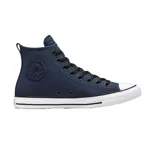 Championes Converse Chuck Taylor All Star Tec Tuff, color azul marino, de caña alta, con cordones negros y suela de goma blanca con líneas negras.