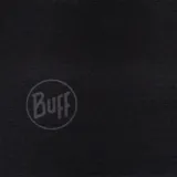 Gorro de lana Buff Ecostretch, reversible, color negro liso por un lado y con estampado abstracto en tonos grises y negros por el otro.