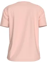 Remera de cuello redondo y manga corta, confeccionada en tejido de punto de algodón regenerativo. Presenta un diseño de corte regular con el logo de la marca bordado en el mismo tono en el pecho.