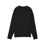Buzo de cuello redondo Puma, color negro, con diseño de calce holgado y logo de la marca bordado en el pecho.