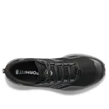 Championes de trail running Saucony Peregrine 12, color negro con detalles en gris.