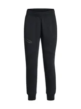 Jogger deportivo de corte ajustado, confeccionado en tejido de doble punto suave, elástico y transpirable. Cuenta con cintura elástica con cordón interno, bolsillos laterales abiertos y un bolsillo cargo con cremallera en el lateral derecho.