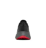 Championes de trail running Columbia modelo Konos Trillium Atr Techlite, color negro con detalles en rojo y suela gruesa con amortiguación.