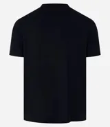 Remera masculina azul marino, de manga corta y cuello redondo, confeccionada en modal con un corte holgado para mayor comodidad.