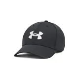 Gorro Under Armour negro con logo bordado en blanco.