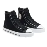 Championes de caña alta Converse CTAS Pro Hi color negro con detalles en blanco.