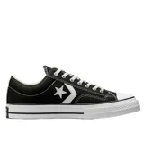 Championes Converse Star Player 76 Premium Canvas, color negro con detalles en blanco.