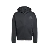 Campera deportiva con capucha Adidas Z.n.e, color negro con cierre frontal completo y bolsillos frontales. Incorpora el logo de la marca en el pecho.