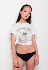 Bombacha de bikini color amarillo liso, de corte clásico.