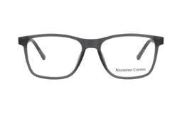 Lentes Nazareno Corsini modelo 0150/54, armazón gris oscuro de diseño rectangular clásico.