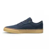 Championes Etnies Blitz grises con detalles en negro y suela blanca.