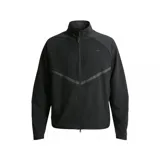 Campera deportiva Nike con cierre frontal completo, cuello alto y diseño de paneles característico de la línea Tech. Presenta mangas raglán y logo de la marca sutilmente bordado en el pecho.