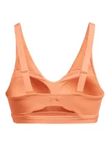 Top deportivo Under Armour con tecnología UA SmartForm, diseñado para soporte medio. Presenta un diseño de escote en V con relleno moldeado, paneles de malla estratégicos para mayor transpirabilidad y tirantes ajustables. Confeccionado en tejido elástico que absorbe el sudor y se seca rápidamente.