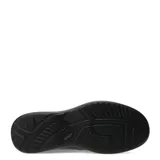 Zapato de vestir para hombre, confeccionado en cuero negro con cierre de cordones, costuras reforzadas y suela de goma antideslizante.