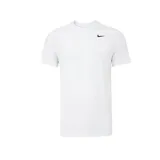 Remera deportiva Nike de hombre, color blanco, confeccionada con tejido absorbente de sudor Dri-FIT.