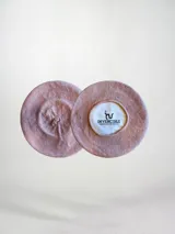 Set de boinas de hilo de algodón en colores azul, celeste, blanco, beige, amarillo, marrón, verde, salmón y rosa.