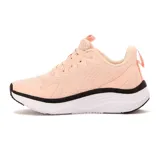 Championes de running Diadora modelo Delta, color rosa viejo con detalles en gris oscuro y logo negro.
