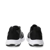 Championes New Balance modelo 460, color negro con detalles en gris oscuro. Presentan exterior de malla transpirable con refuerzos sintéticos, logo lateral característico y entresuela blanca amortiguada.