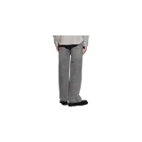 Pantalón de jean Allsaints de corte relajado, color gris con efecto acid wash, tiro medio y diseño de pernera recta.