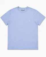 Remera Brooksfield de algodón pima color verde militar, de manga corta y cuello redondo, con pequeño logo bordado en el pecho.