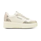 Championes urbanos American Sport modelo Pia, color blanco con detalles en dorado.