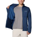 Campera polar Columbia modelo Park View con tecnología Omni-Wick de absorción de humedad. Presenta cuello alto con protector de barbilla, cierre frontal completo, bolsillo en el pecho con cremallera, bolsillos laterales con cremallera, puños elásticos con orificios para los pulgares y tejido elástico.