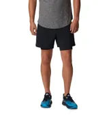 Short de running 2 en 1 para hombre, con calza de compresión integrada, bolsillos laterales de malla y detalles reflectantes.