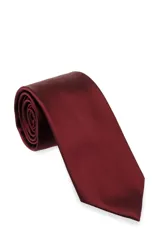 Corbata lisa color dorado.