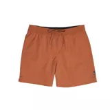 Short de hombre color marrón, con cintura elástica ajustable con cordón.