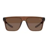 Lentes de sol Mormaii Melbourne modelo J0736, con armazón rectangular de acetato marrón traslúcido y lentes polarizadas en tono marrón.